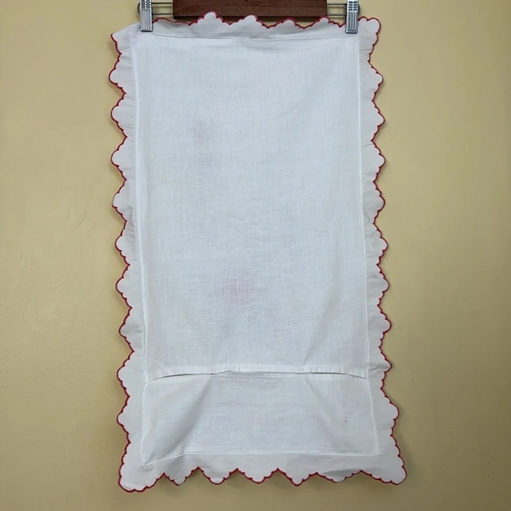 Set of Vintage White Embroidered Asian Inspired Floral Decorative Pillow Cases